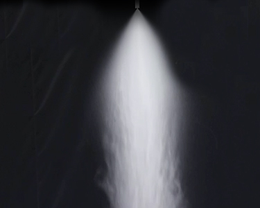 How is the spray effect of low pressure atomizing nozzle?