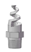 Full cone spiral nozzle