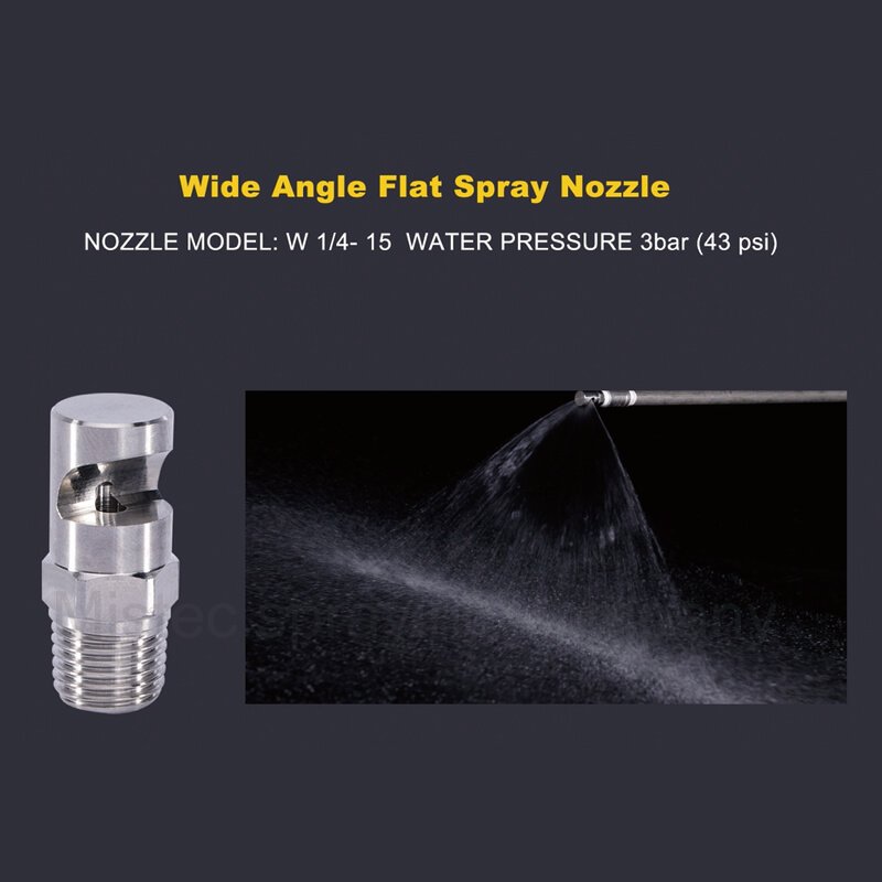 wide angle flat spray nozzles