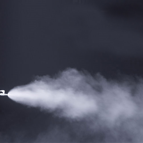 Ultrasonic air atomizing nozzle humidifying dust suppression dry fog nozzle