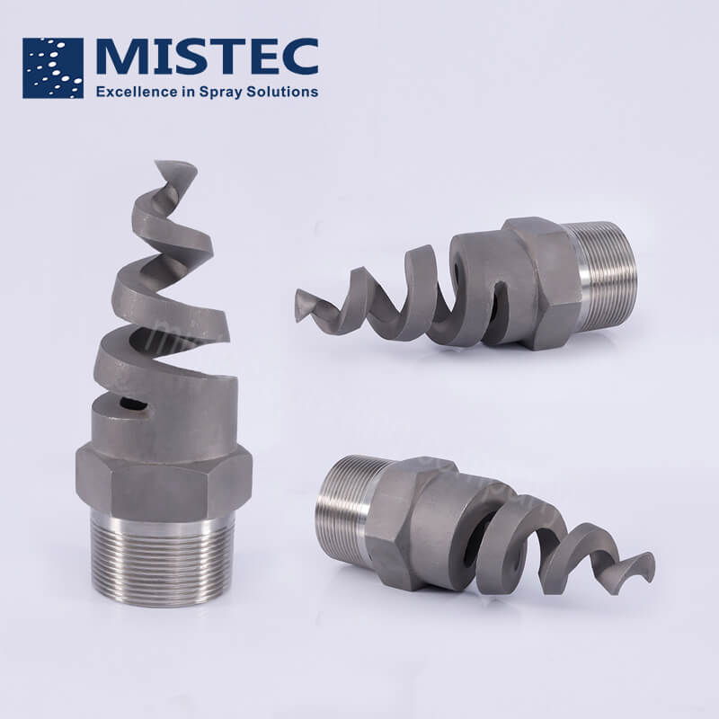 Stainless Steel Full Cone Spiral Spray Nozzles - SPJT Series Full Cone