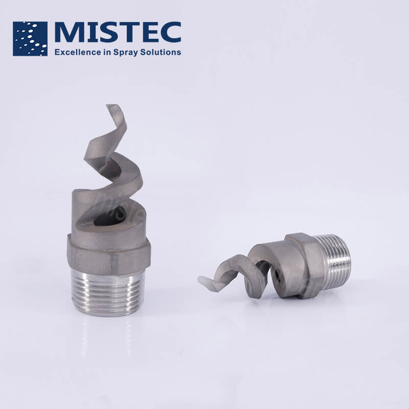 Atomization Spiral Jet Nozzle for Gas Cooling, Washing, Fire Proof