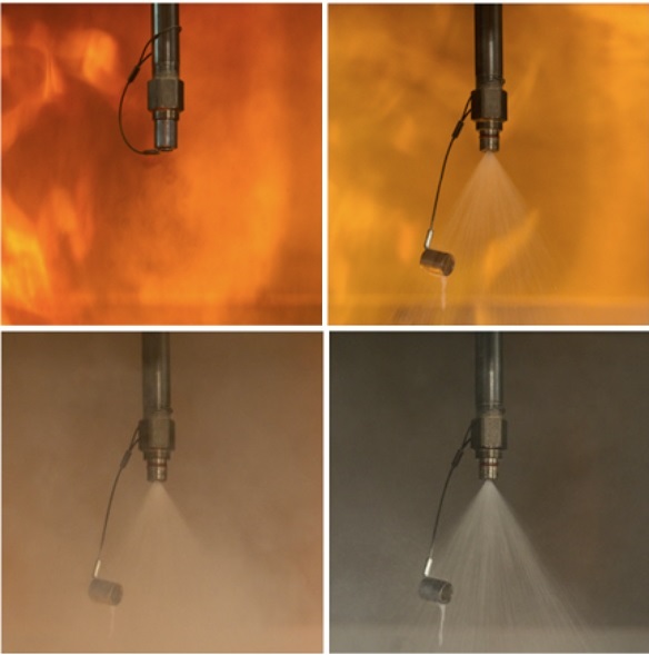 water mist fire suppression nozzle