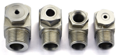 Stainless steel vortex nozzle features