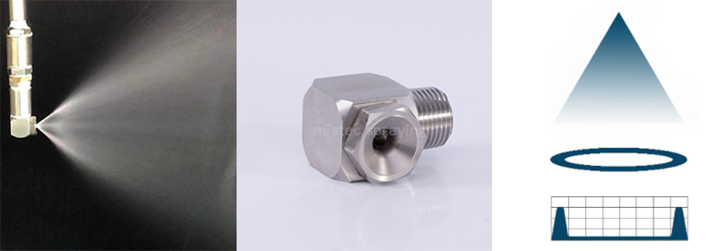 Stainless steel vortex nozzle features