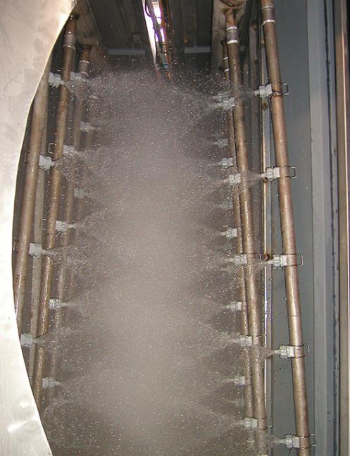 nozzle in spray system of coating